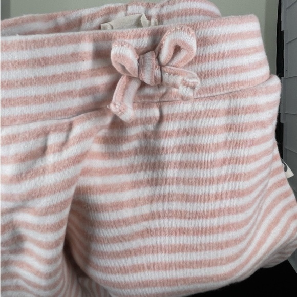 RABBIT+BEAR Pants 3-6m Striped In Peach And White - Picture 3 of 6